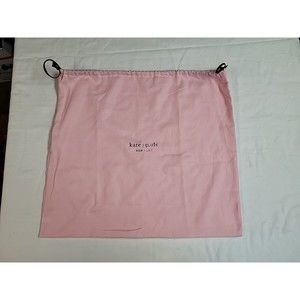 Kate Spade Large Drawstring Dust bag‎ size 19" x 17" Pink Green Drawstring